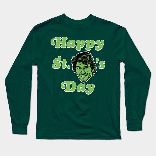 Happy St. Patrick Swayze's Day Long Sleeve T-Shirt by darklordpug